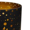 Northlight 6" Black and Gold Deer and Pine Trees Flameless Glass Candle Holder - 4 of 4