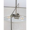 Progress Lighting, Kempsey, 3-Light, Semi-Flush Convertible Ceiling Light, Brushed Nickel, Summer Linen Shade - 4 of 4