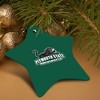 Plymouth State University Primary Logo StarShaped Porcelain Holiday Christmas Tree Ornament  3.1" - 4 of 4