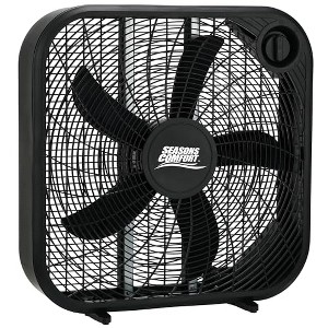 Seasons Comfort FBX20 Premium 20-In. 3-Speed Box Fan, FBX20, Black - 1 of 4