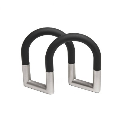 Black and Nickel Swivel Adjustable Metal Napkin Holder