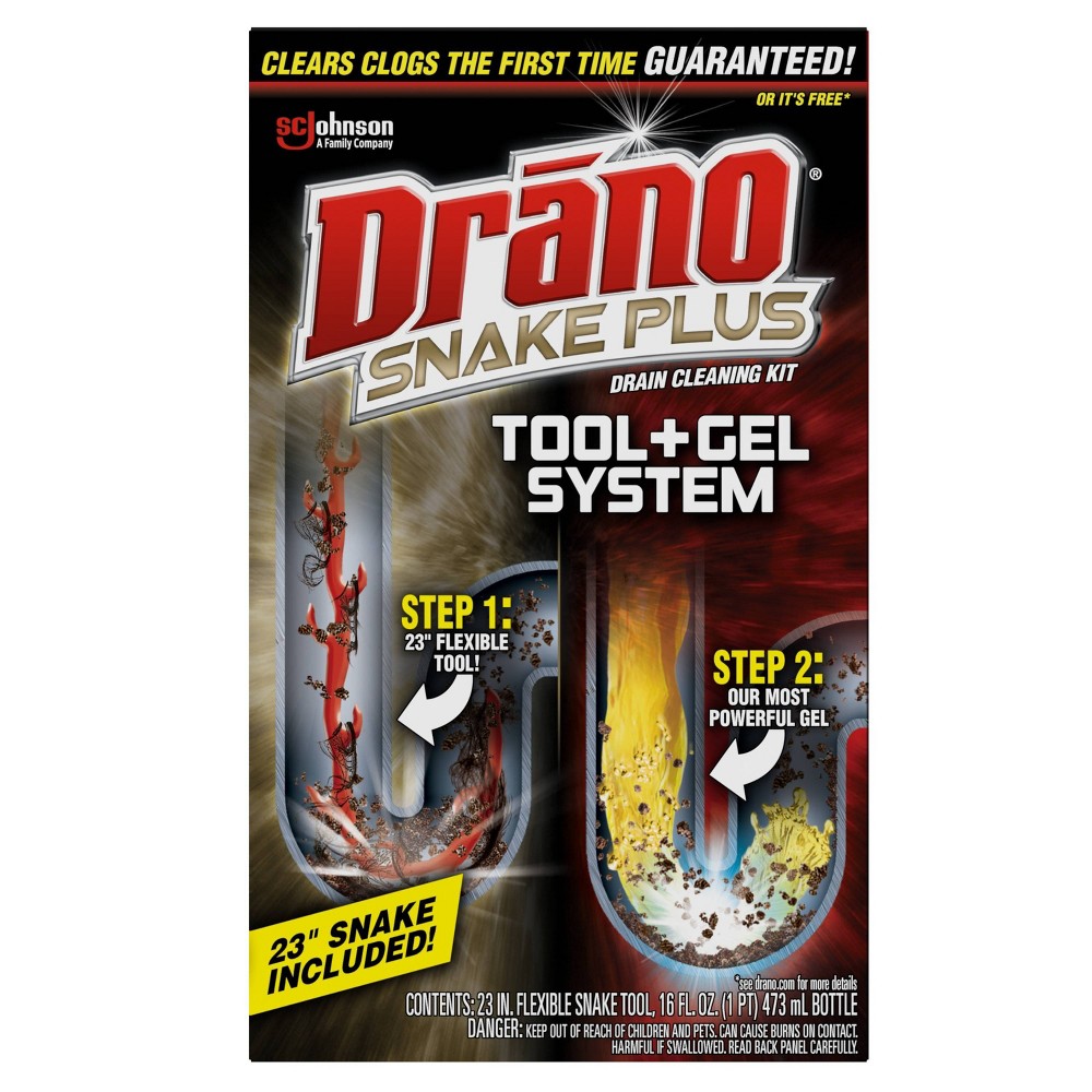 UPC 019800702410 product image for Drano Snake Plus Tool + Gel System - 16oz | upcitemdb.com