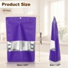 Unique Bargains Matte Metallic Aluminum Foil Zip Closure Food Storage Containers 30 Pcs - 2 of 4