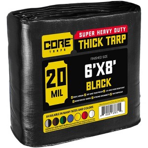 Core Tarps Heavy Duty 20 Mil Tarp Cover, UV Resistant, Rip Proof for Roof, Camping, Patio, Pool, Boat - 1 of 4