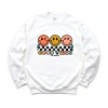 Simply Sage Market S.W.Smiley Checkered Good Vibes Smiley Face Sweatshirt - 2 of 4