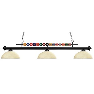 Z-Lite Shark 3 - Light Island Pendant Light in  Matte Black - 1 of 1