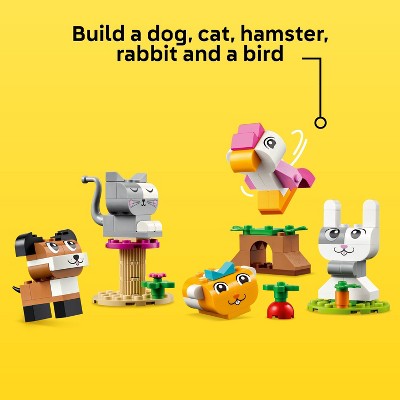 Colorful Creative Pets Building Set for Kids, 450 Pieces
