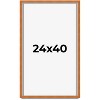 PosterPalooza | Classic Brown Picture Frame - UV Acrylic, Foam Board Backing, Hanging Hardware - 2 of 4