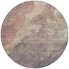 Copper And Taupe Abstract Washable Indoor Outdoor Area Rug - 4 of 4