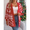 Clearlove Womens Casual Lightweight Long Sleeve Open Front Cardigan Sweaters with Pockets - 3 of 4