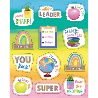 Happily Ever Elementary Creatively Inspired Motivators Shape Stickers, Pack of 72 (Pack of 10)