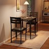 GOCAPTAIN Dining Table Set for 2, Dining Table and Chairs Set of 2, 3 Piece Dining Table Set with Spiral Table Legs for Small Spaces Kitchen Apartment - 3 of 4