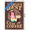 Trends International Elf - World's Best Cup Of Coffee Framed Wall Poster Prints - 3 of 4