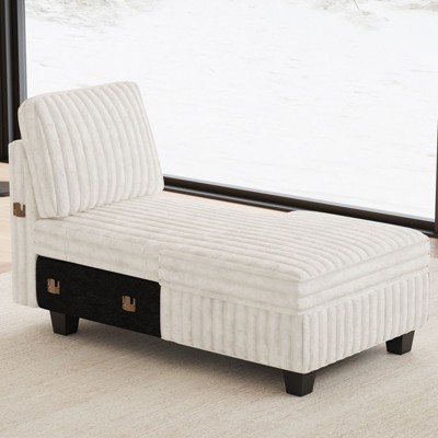 Belffin Modular Sectional Storage Chaise Module for Modular Sectional Sofa Right-Facing Chaise