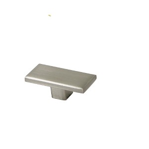 Admira Brushed Satin Nickel 1-7/8 x 3/4" Rectangle Cabinet Knob - Set of 5 - 1 of 4