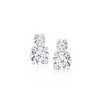 Ross-Simons 1.00 ct. t.w. Lab-Grown Diamond 2-Stone Earrings in 18kt Gold Over Sterling - 3 of 4