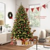 Tangkula 5/6/7 FT Pre-lit Artificial Christmas Tree Hinged Xmas Tree with 844/1168/1646 Branch Tips 250/350/470 Multi-color & Warm White LED Lights - 3 of 4