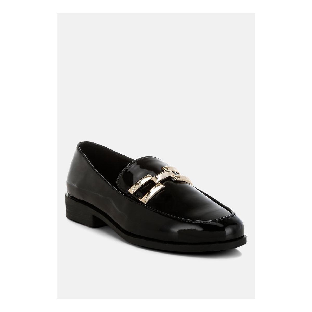 Женские туфли London Rag Womens Revanta Patent Faux Leather Loafers 7 — фото 2