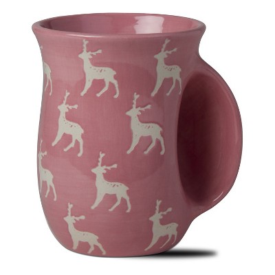 tagltd 16 oz. Joyful Deer Hand Warmer Christmas Stoneware Mug