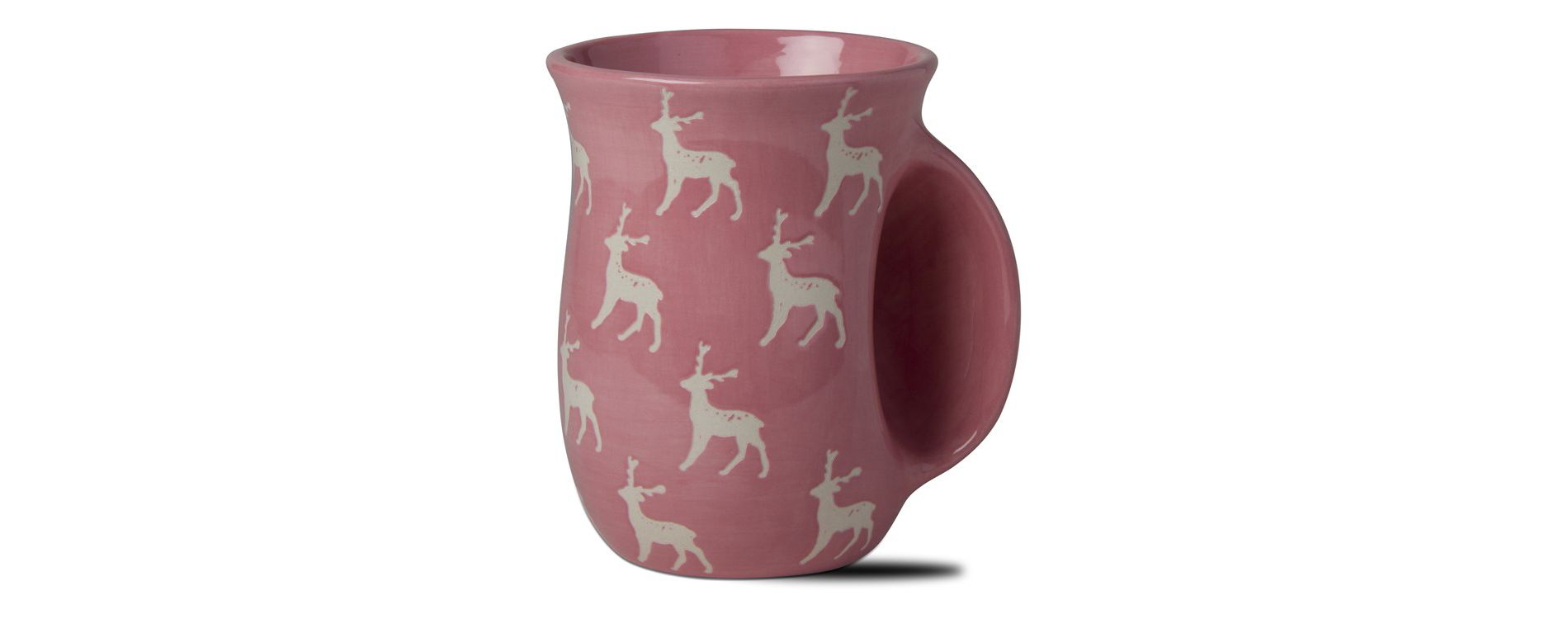 tagltd 16 oz. Joyful Deer Hand Warmer Christmas Stoneware Mug