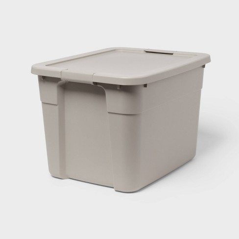 30gal Storage Tote Gray - Room Essentials™ : Target