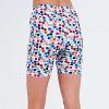 Calypsa Women's Chlorine Resistant High Waisted Mid-Thigh Swim Shorts - 3 of 4