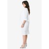 Roaman's Women's Plus Size Sweetheart Sheath Dress And Jacket Set - 4 of 4