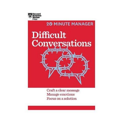 Difficult Conversations (HBR 20-Minute Manager Series) - by  Harvard Business Review (Hardcover)