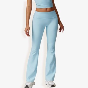 Anna-Kaci Active Women's Flared High Waist Yoga Pants for Activewear and Everyday Comfort - 1 of 4