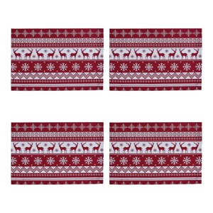 Patricia Heaton Home Holiday Fairisle Placemat Set of 4 - 1 of 4
