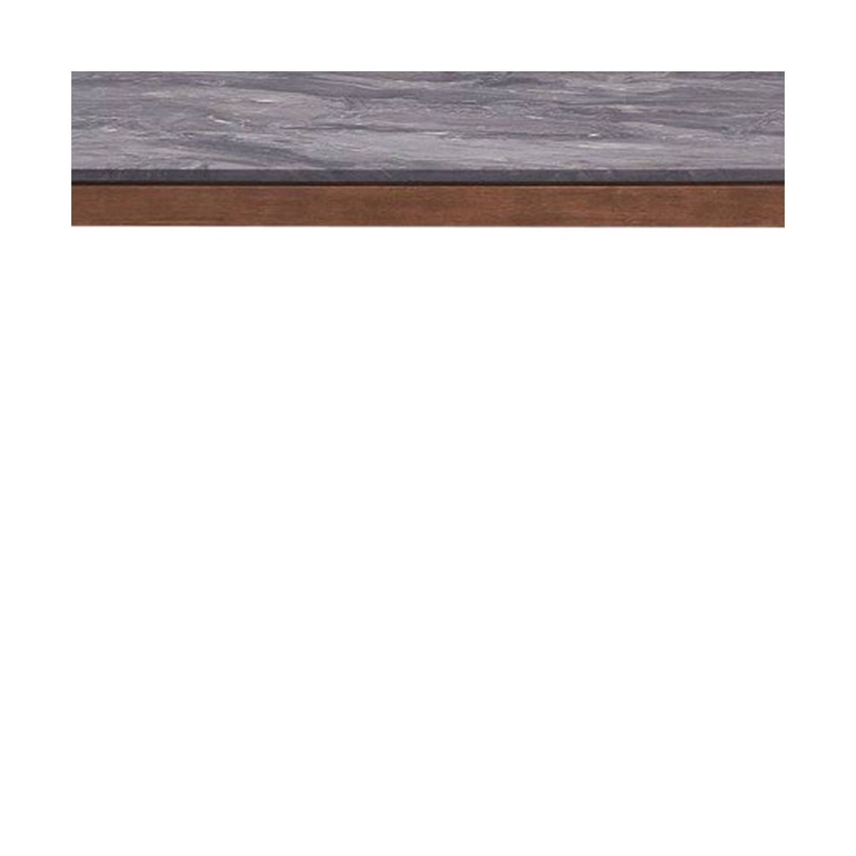 63" Bevis Dining Table Engineered Stone Top Walnut Finish - Acme Furniture - thumbnail 4