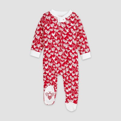 baby girl footed pajamas