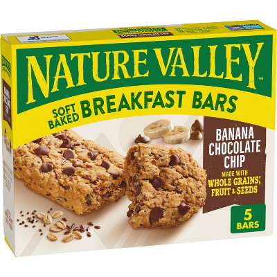 Nature Valley Baked Breakfast Bar Banana Chocolate Chip - 8.8oz/5ct