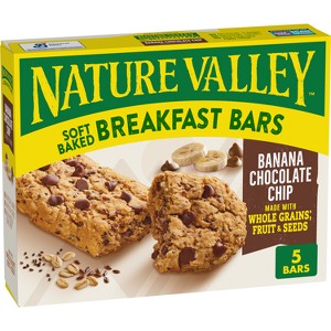 Nature Valley Baked Breakfast Bar Banana Chocolate Chip - 8.8oz/5ct - 1 of 4