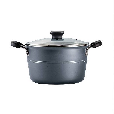 Tramontina 6qt Aluminum Non Stick Covered Stock Pot - Blue_3