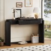 Bella Depot 55.1“ Entryway Console Table with Fluted Design, Oval Top and 2 Drawers for Entryway and Living Room - 2 of 4
