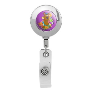 Scooby Doo! Groovy Scooby Metal Chrome Badge ID Card Holder Clip - 1 of 3