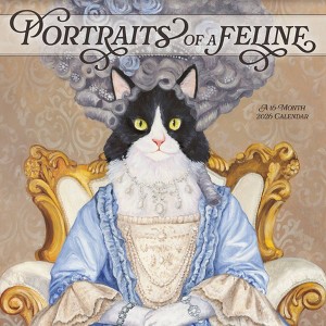 Trends International 2026 Portraits of a Feline Carol Lew 12"x12" Wall Calendar - 1 of 4