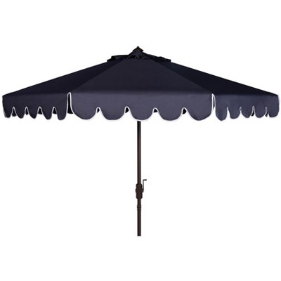 Venice Single Scallop 9Ft Crank Push Button Tilt Umbrella - PAT8010 - Safavieh