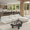 WJShome 4-Piece 109.83" L-shape Large Sectional Sofa with Removable Ottomans for Living Room - 2 of 4