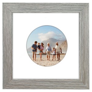 Americanflat Picture Frame with Oval Mat Insert and Shatter-Resistant Glass - Signature Collection - Photo Frame for Wall Display - 1 of 4