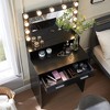 Makeup Vanity Desk, Vanity Table Set, Touch-Controlled Mirror With 3 Lighting Modes, 11 Bulbs, Retro Dressing Table With 2 Spacious Drawers - 2 of 4