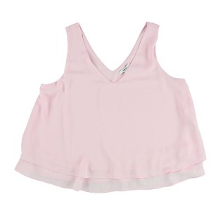 bar III Womens Ruffle Hem Knit Blouse - 1 of 2