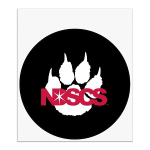 North Dakota State College of Science Secondary Logo Automotive Car Window Locker Circle Bumper Sticker - 1 of 4