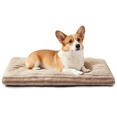 JOEJOY  Super Soft Calming Pet Bed, Reversible Plush Mat with Anti-Slip Base, Comfortable Pad for Dog Crate & Furniture Protection
