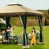 Costway 2-Tier 10'x10' Gazebo Canopy Tent Shelter Awning Steel Patio Garden Outdoor - image 3 of 4