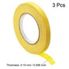 Unique Bargains Strong Adhesion No Sticky Residue DIY Crafts Masking Tapes 0.4" x 21 Yards 3 Pcs - 3 of 4