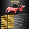 12V Kids Ride On Toy, Toddlers Battery Powered Electric Vehicle with Remote Control, Ride On Toy Car with 3 Speeds, Music for Boys Girls 3-8 - 4 of 4