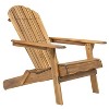 CAVINAS Outdoor Modern Foldable Patio Adirondack Chairs,Patio Furniture Lounge Chair for Garden,Backyard,Balcony,Natural - 4 of 4