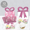 Big Dot of Happiness Wildflowers - Square Favor Gift Boxes - Boho Floral Party Bow Boxes - Set of 12 - 3 of 4